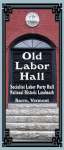 Front page of the Old Labor Hall history brochure