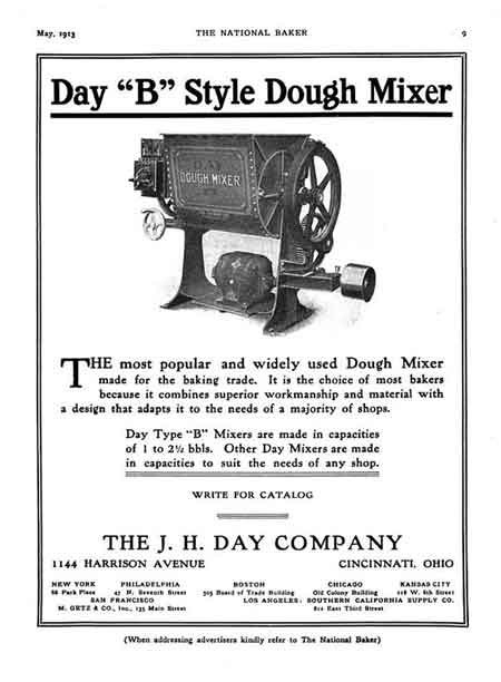 Ad for dough mixer