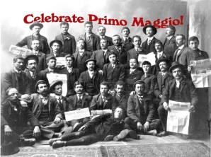Supporters of the Socialist Labor Party Hall celebrating Primo Maggio in 1905