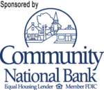 Sponsored by Community National Bank (logo)