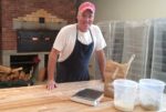 Jim Haas, resident baker in the restored Bakery