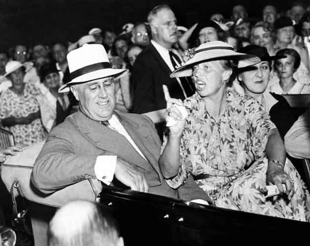 FDR and Eleanor Roosevelt