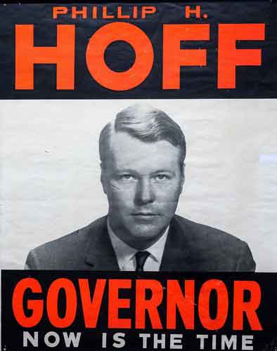 Phill Hoff's gubernatorial campaign Poster